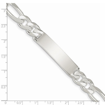 8 Zoll Sterlingsilber Figaro Glieder Id Armband