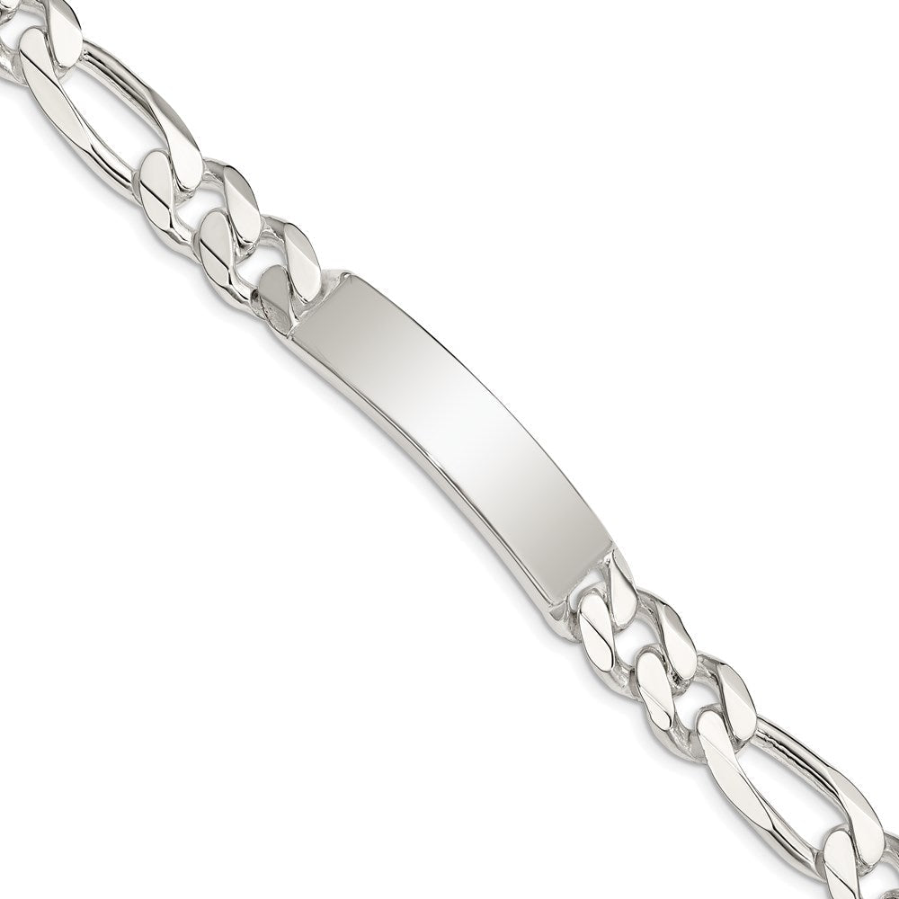 8 Zoll Sterlingsilber Figaro Glieder Id Armband