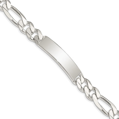 8 Zoll Sterlingsilber Figaro Glieder Id Armband