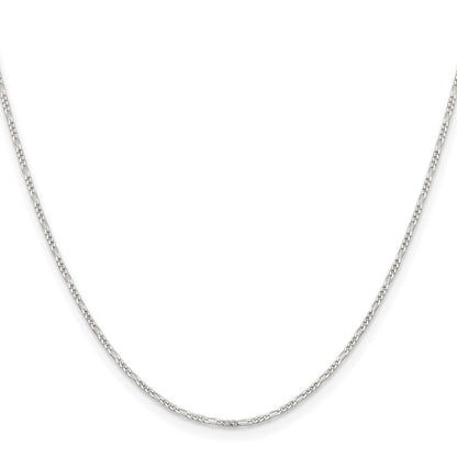 Sterlingsilber 1.2mm Figaro Halskette
