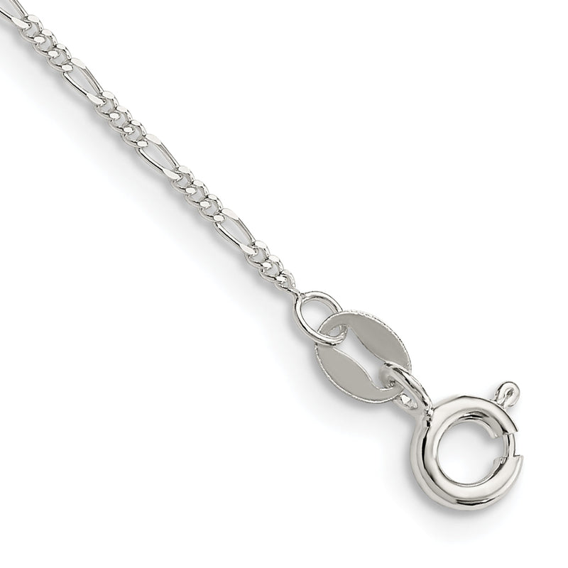 Sterlingsilber 1.2mm Figaro Gliederarmband
