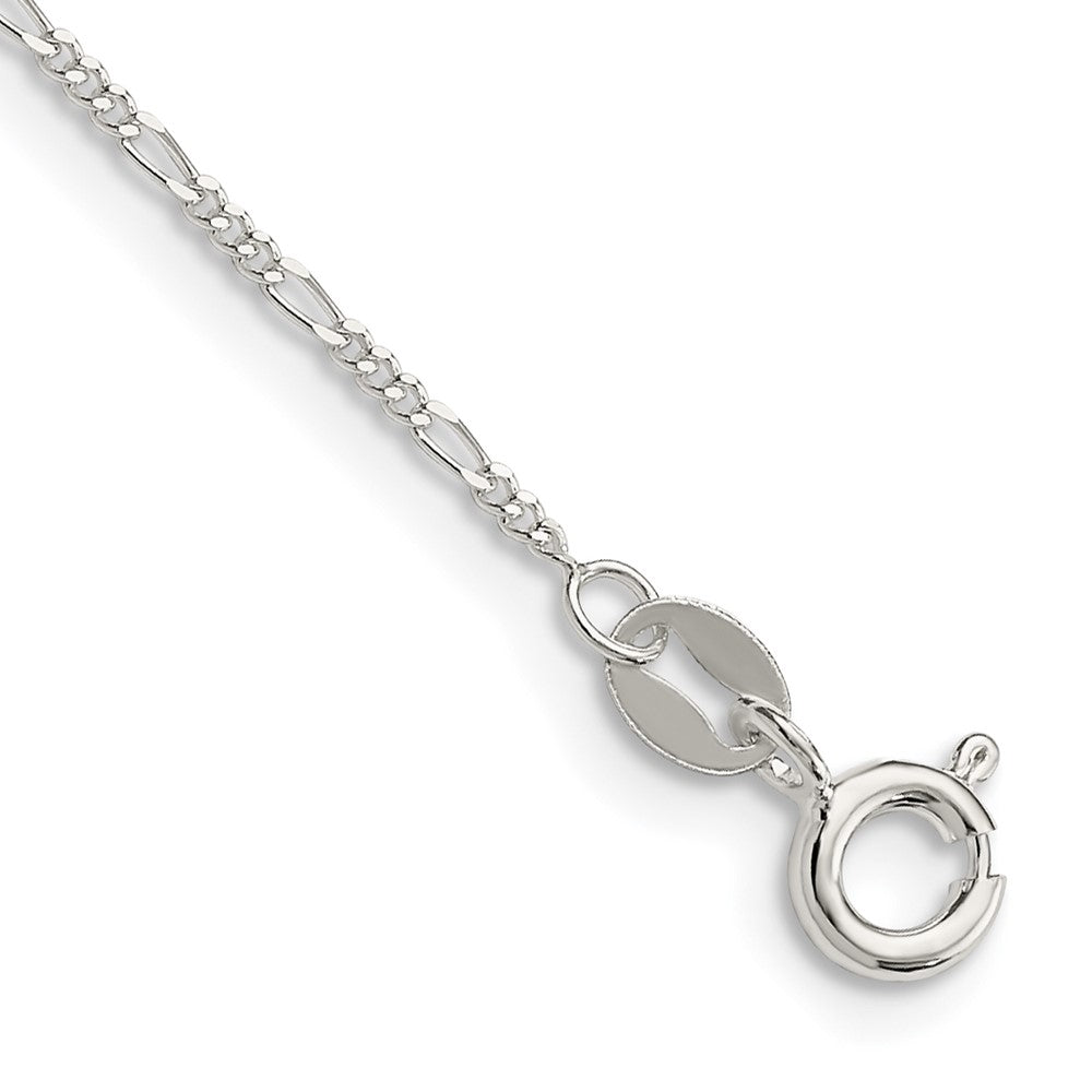Sterlingsilber 1.2mm Figaro Kette Fußkettchen