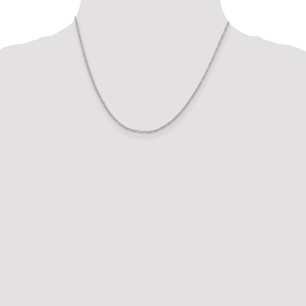 Sterlingsilber 1.4mm Figaro Halskette