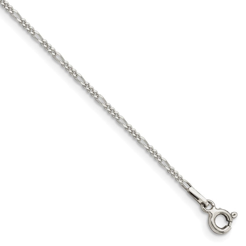 Sterlingsilber 1.4mm Figaro Gliederarmband