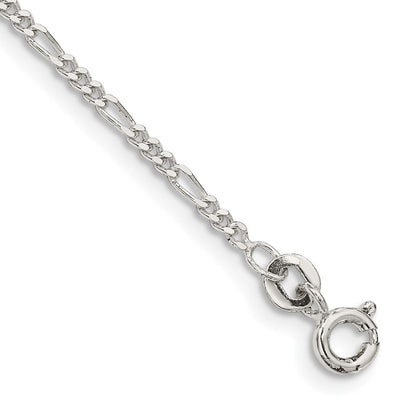 Sterlingsilber 1.75mm Figaro Kette Fußkettchen