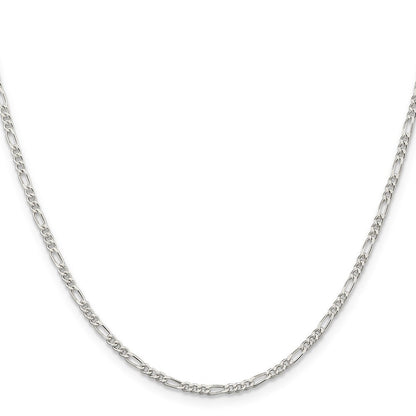 Sterlingsilber 2.25mm Figaro Halskette
