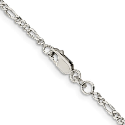 Sterlingsilber 2.25mm Figaro Halskette