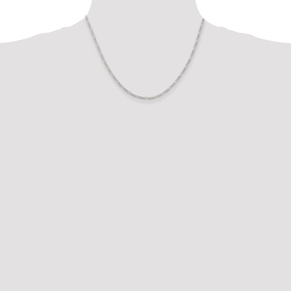 Sterlingsilber 2.25mm Figaro Halskette