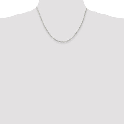 Sterlingsilber 2.25mm Figaro Halskette
