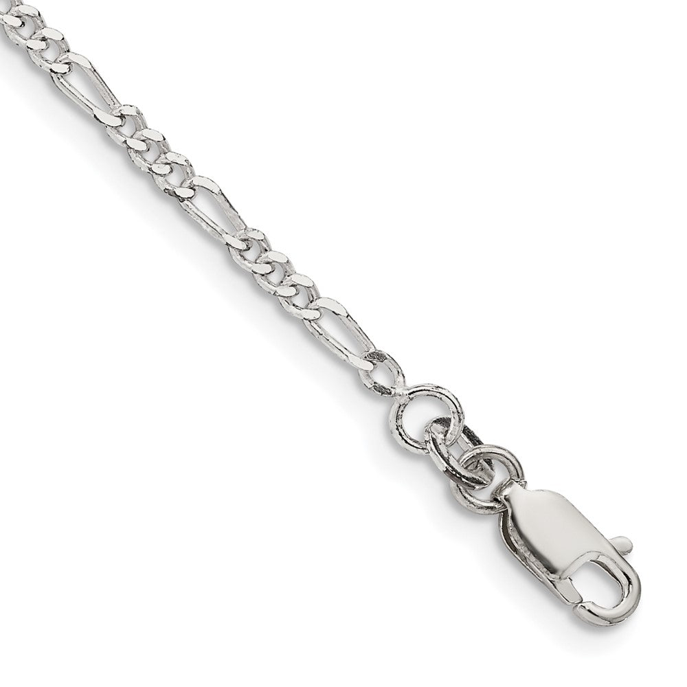 Sterlingsilber 2.25mm Figaro Gliederarmband