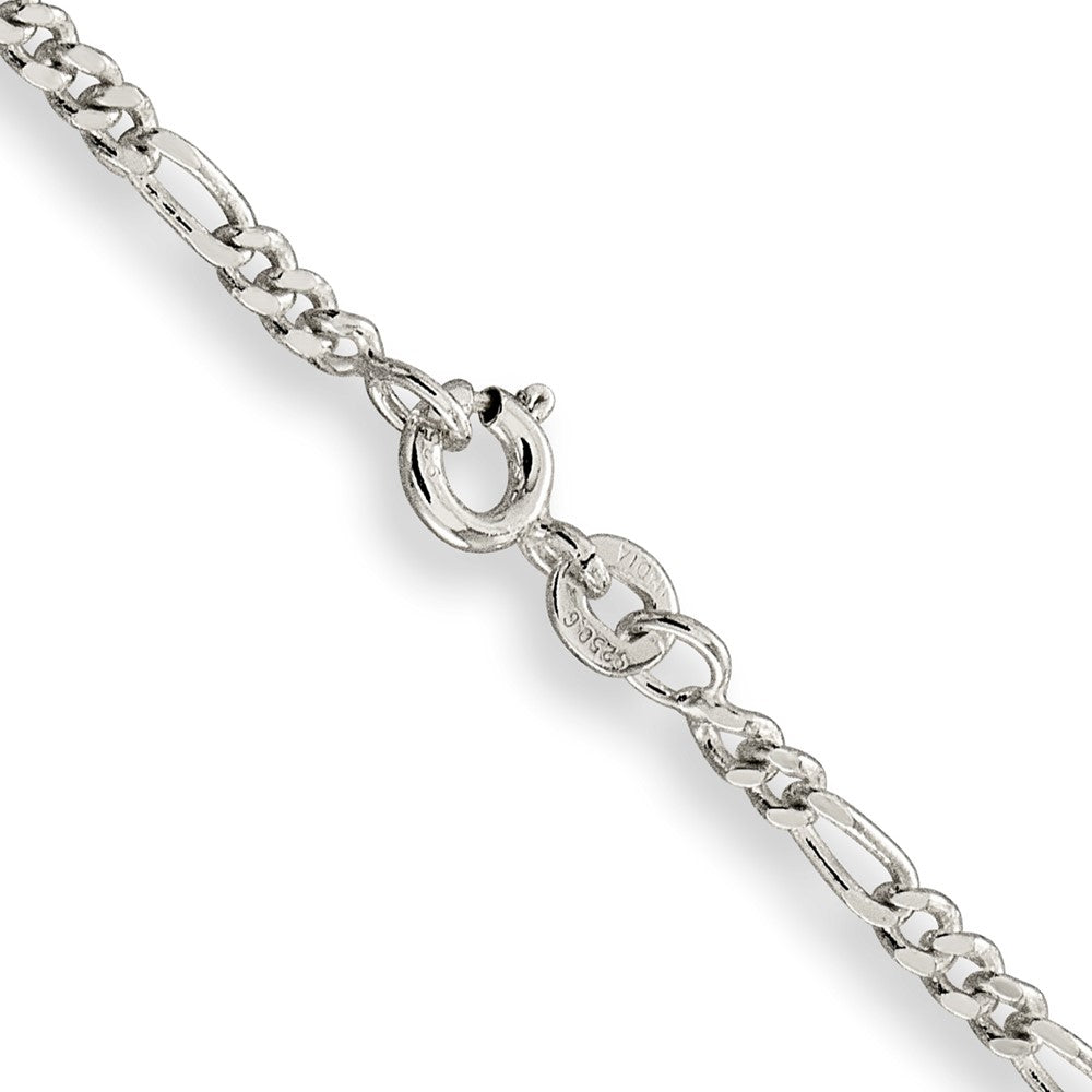 Sterlingsilber 2.5mm Figaro Halskette