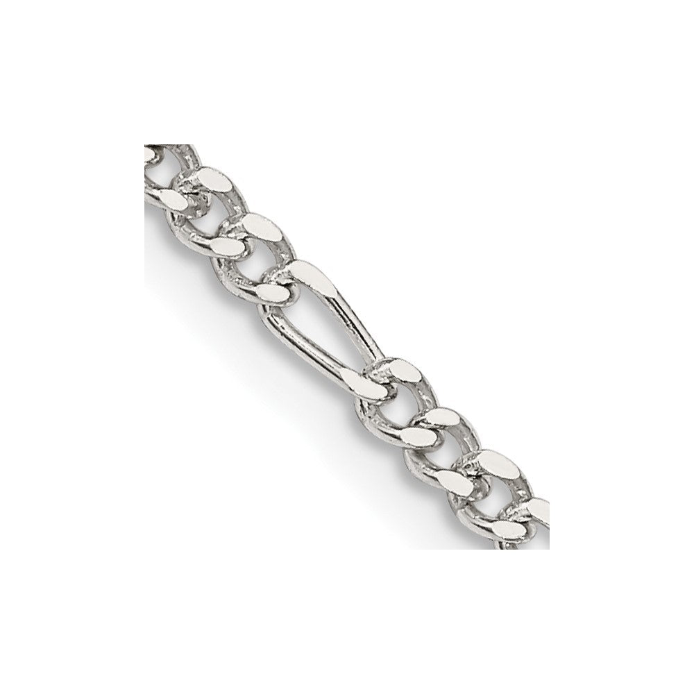 Sterlingsilber 2.5mm Figaro Halskette