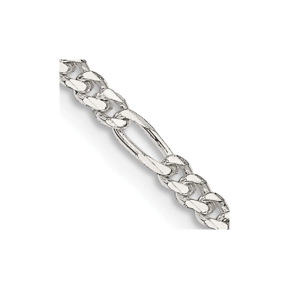 Sterlingsilber 2.85mm Figaro Halskette