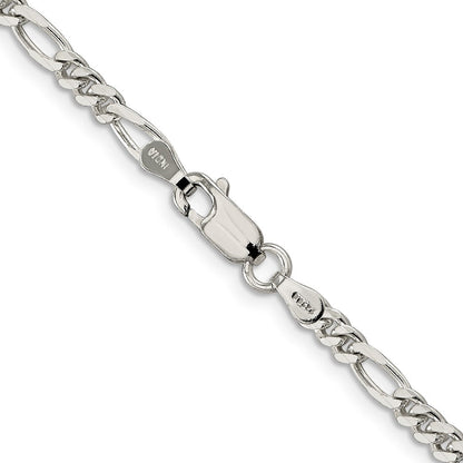 Sterlingsilber 3.5mm Figaro Halskette