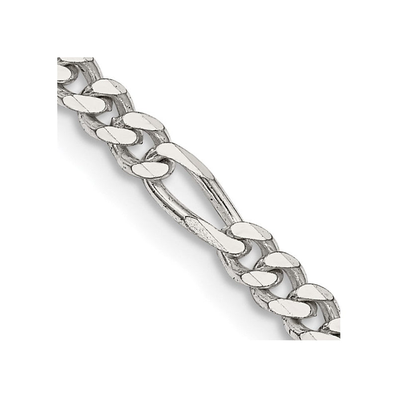 Sterlingsilber 3.5mm Figaro Halskette