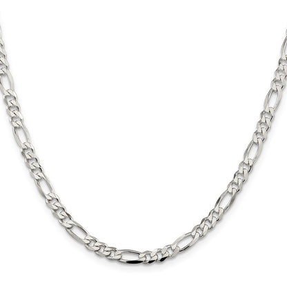 Sterlingsilber 4.5mm Figaro Halskette