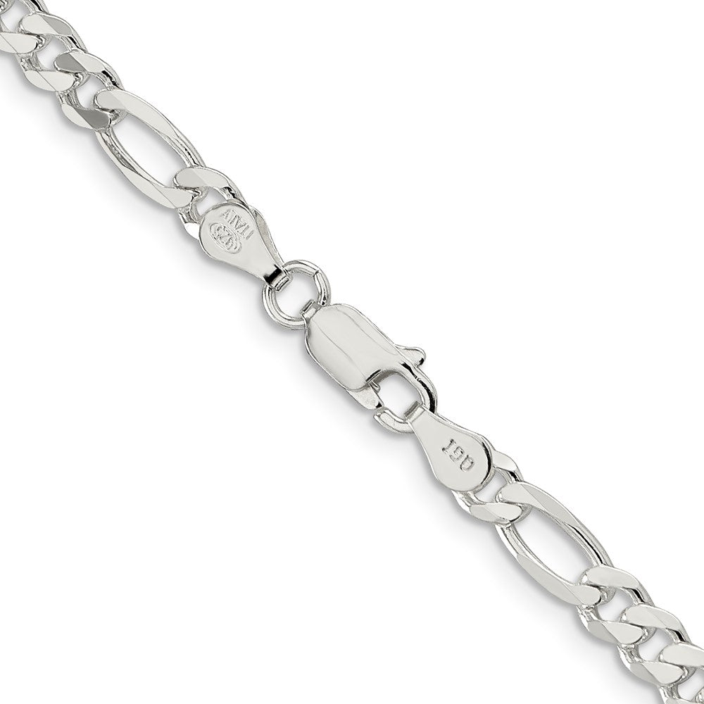 Sterlingsilber 4.5mm Figaro Halskette