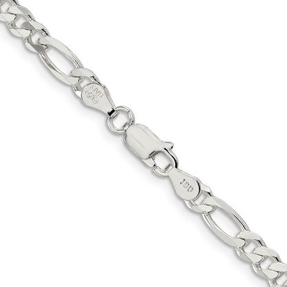 Sterlingsilber 4.5mm Figaro Halskette
