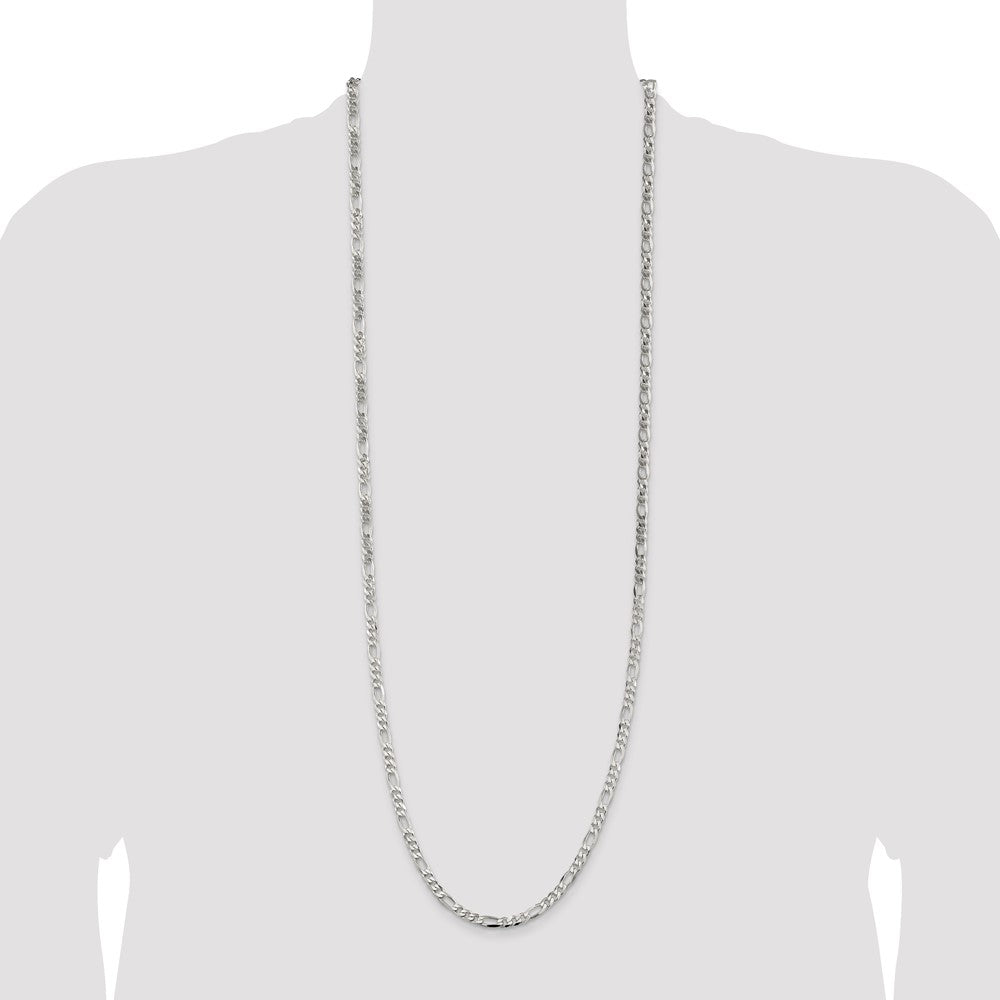 Sterlingsilber 4.5mm Figaro Halskette