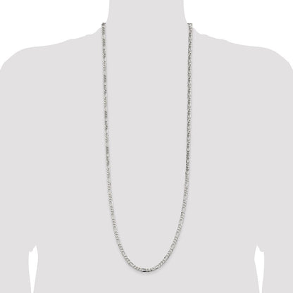 Sterlingsilber 4.5mm Figaro Halskette