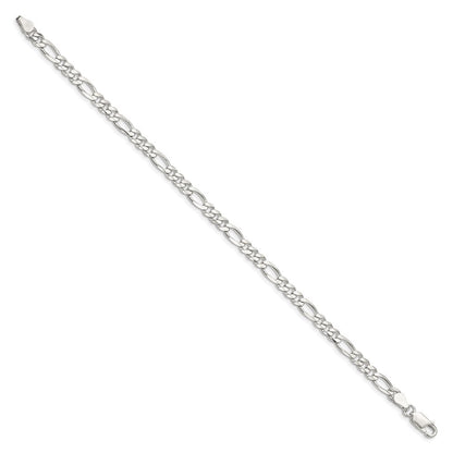Sterlingsilber 4.5mm Figaro Kette Fußkettchen
