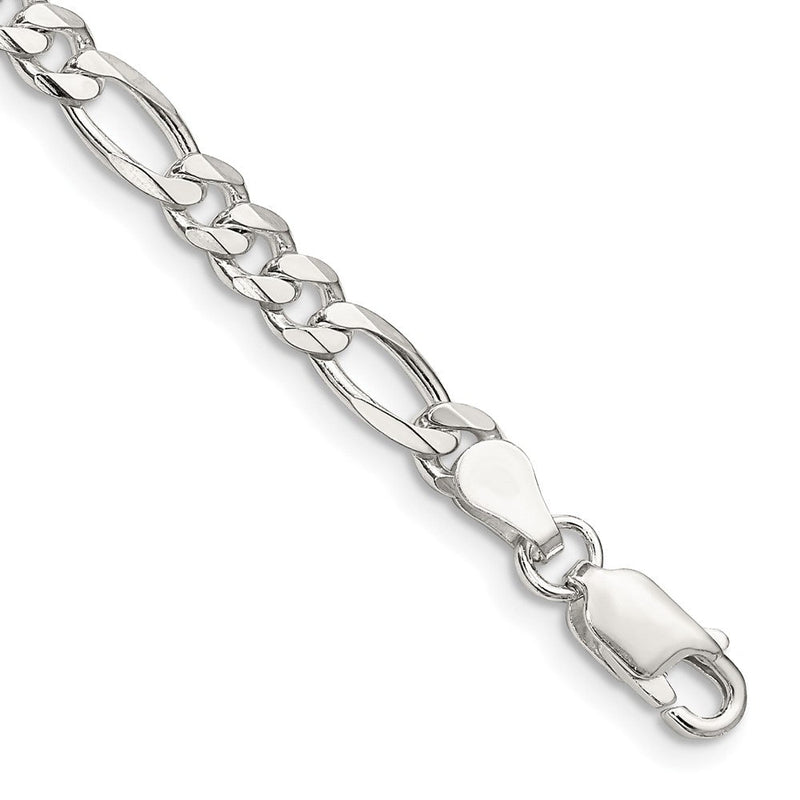 Sterlingsilber 4.5mm Figaro Gliederarmband