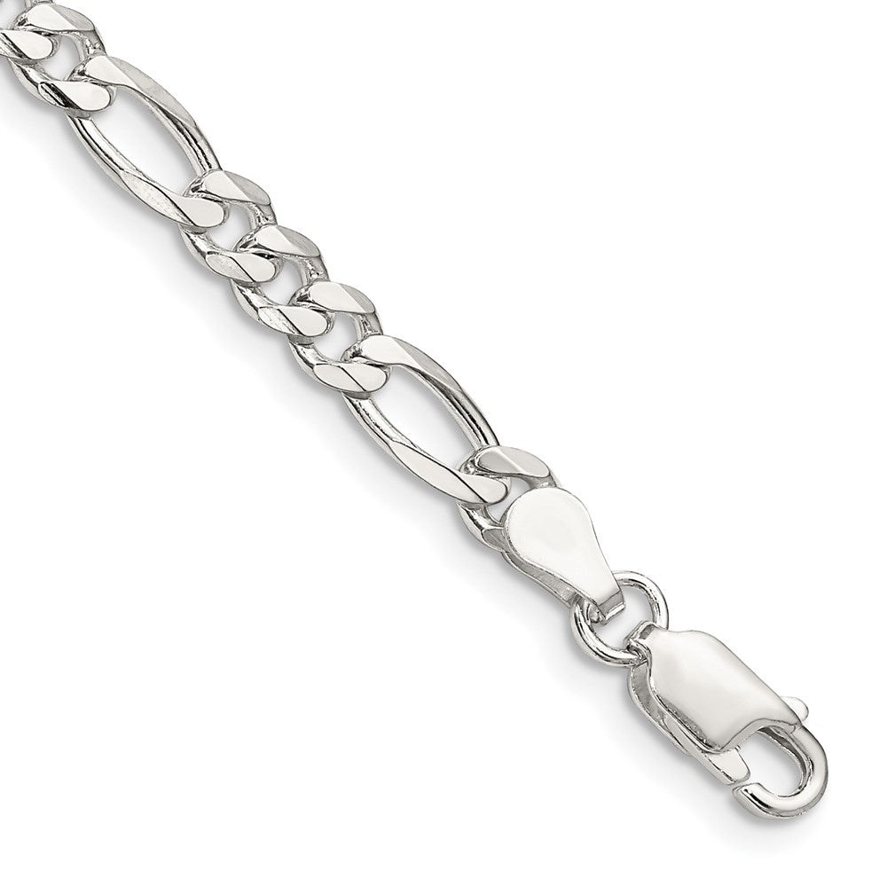 Sterlingsilber 4.5mm Figaro Kette Fußkettchen