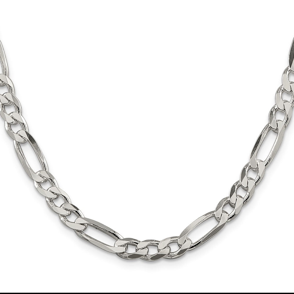 Sterlingsilber 6.75mm Figaro Halskette