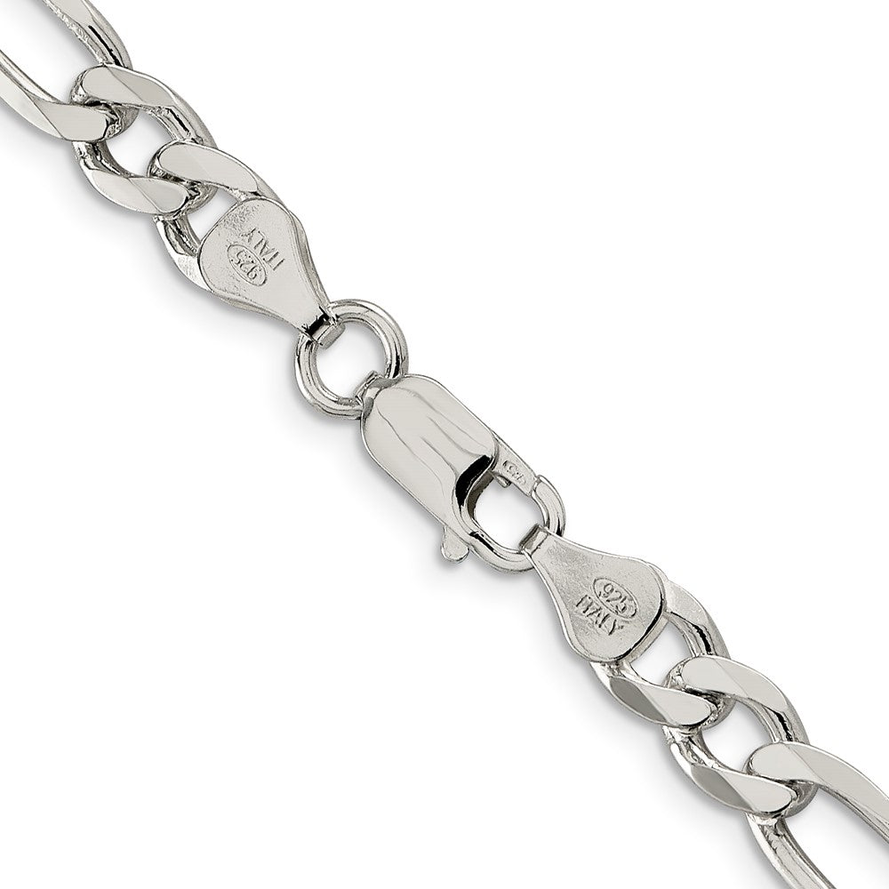 Sterlingsilber 6.75mm Figaro Halskette
