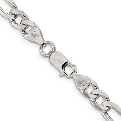 Sterlingsilber 6.75mm Figaro Halskette