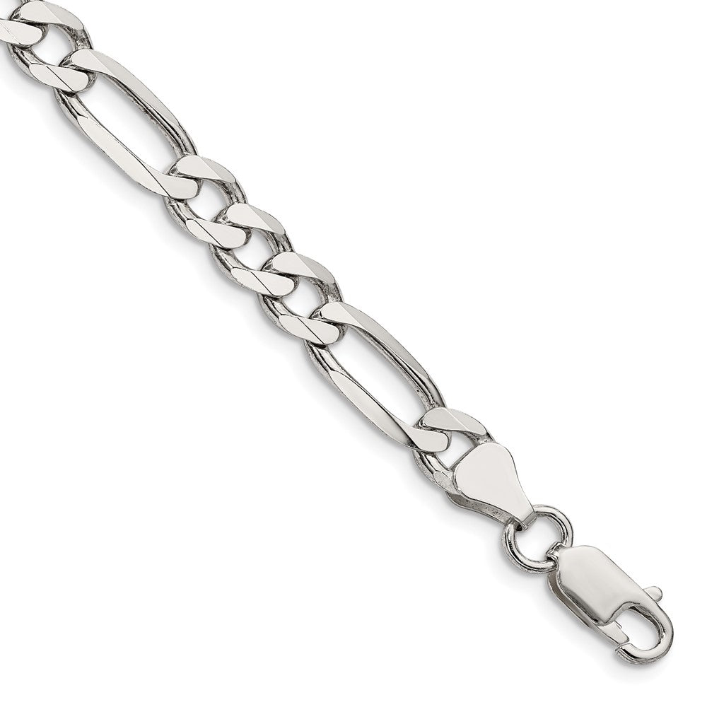 Sterlingsilber 6.75mm Figaro Gliederarmband