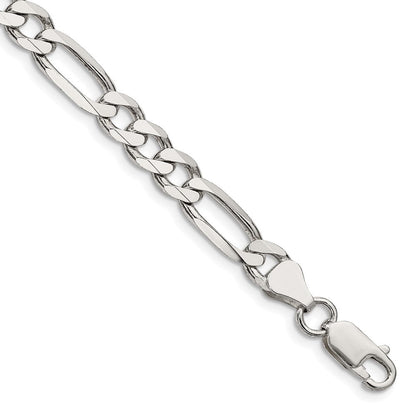 Sterlingsilber 6.75mm Figaro Gliederarmband