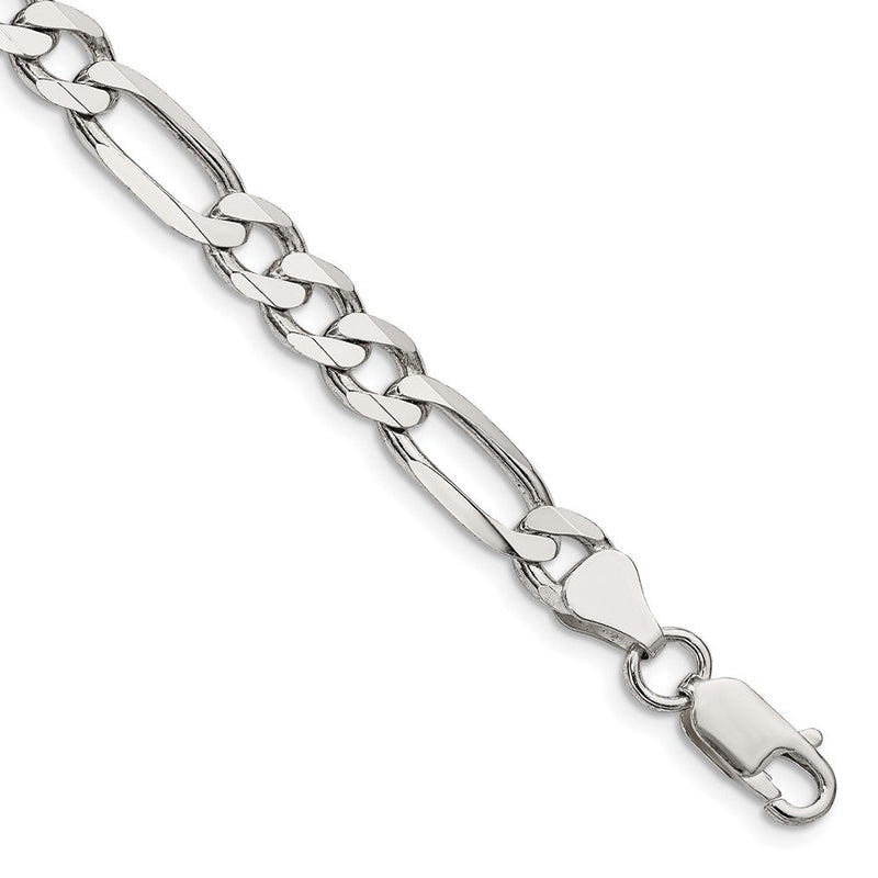 Sterlingsilber 6.75mm Figaro Gliederarmband