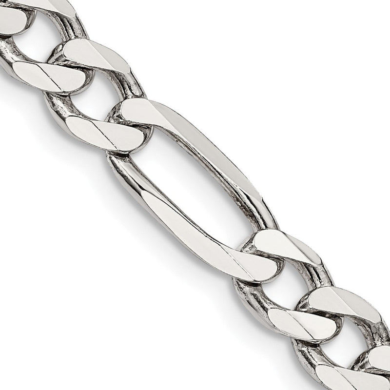 Sterlingsilber 6.75mm Figaro Halskette