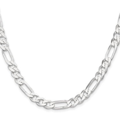 Sterlingsilber 7.5mm Figaro Halskette