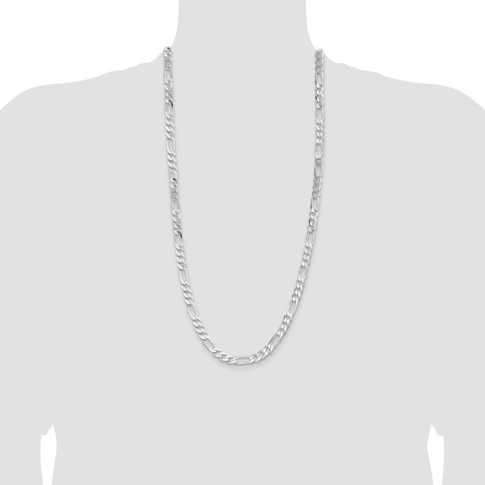 Sterlingsilber 7.5mm Figaro Halskette