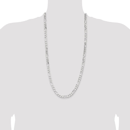 Sterlingsilber 7.5mm Figaro Halskette