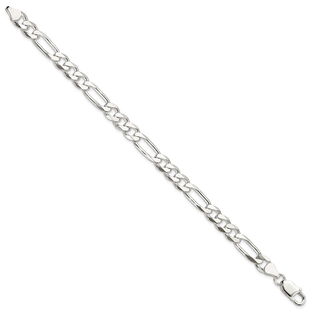 Sterlingsilber 7.5mm Figaro Gliederarmband