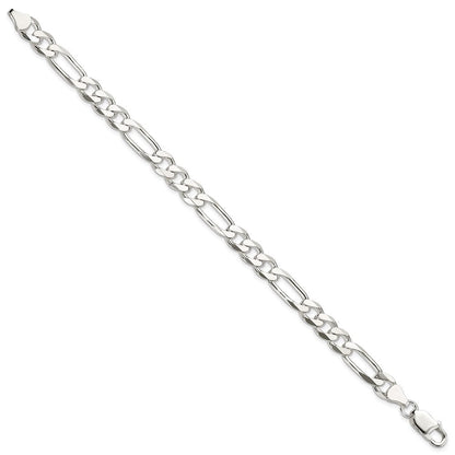 Sterlingsilber 7.5mm Figaro Gliederarmband