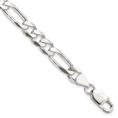 Sterlingsilber 7.5mm Figaro Gliederarmband