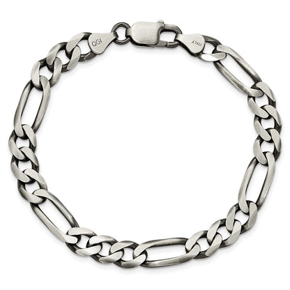 Sterlingsilber Antikisiert 7.5mm Figaro Gliederarmband