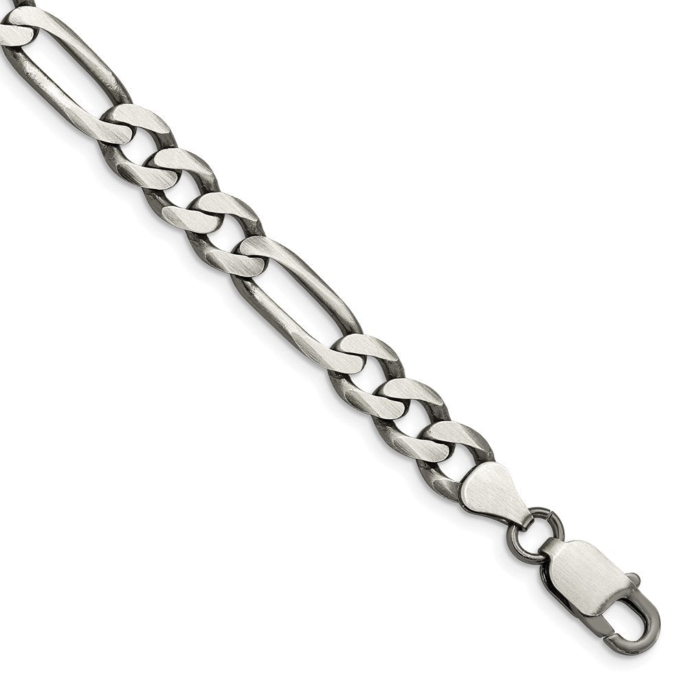 Sterlingsilber Antikisiert 7.5mm Figaro Gliederarmband