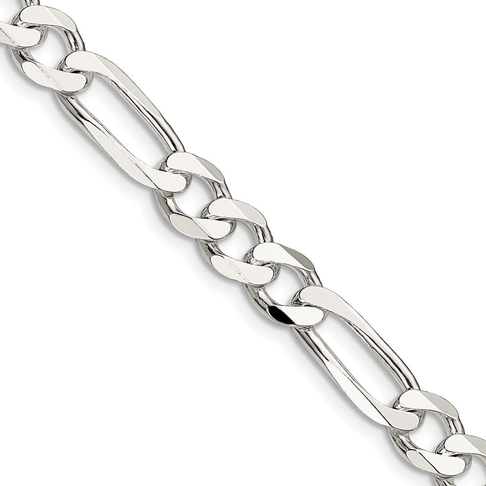 Sterlingsilber 7.5mm Figaro Halskette