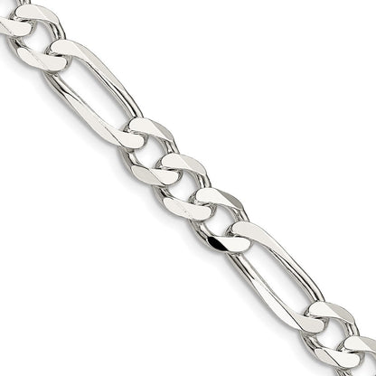 Sterlingsilber 7.5mm Figaro Halskette