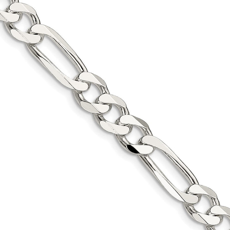Sterlingsilber 7.5mm Figaro Halskette