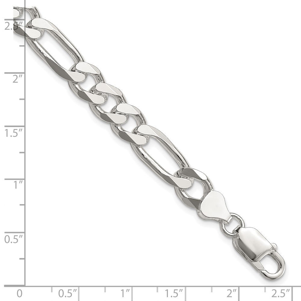 Sterlingsilber 8mm Figaro Gliederarmband