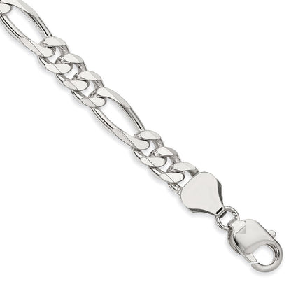 Sterlingsilber 8mm Figaro Gliederarmband