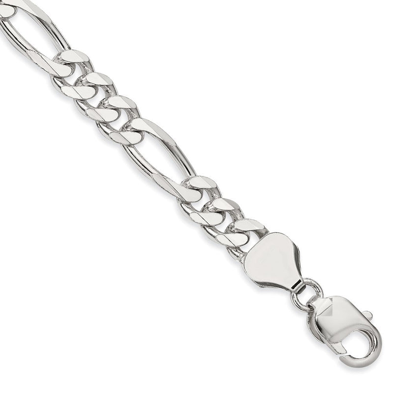 Sterlingsilber 8mm Figaro Gliederarmband