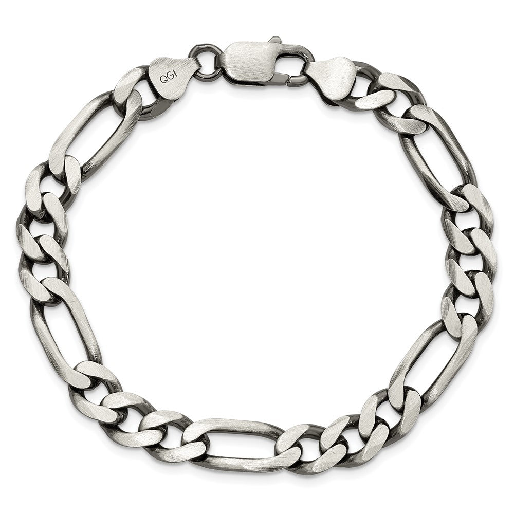 Sterlingsilber Antikisiert 7.75mm Figaro Gliederarmband