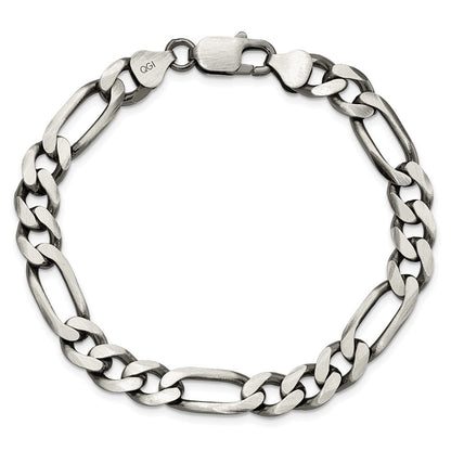 Sterlingsilber Antikisiert 7.75mm Figaro Gliederarmband